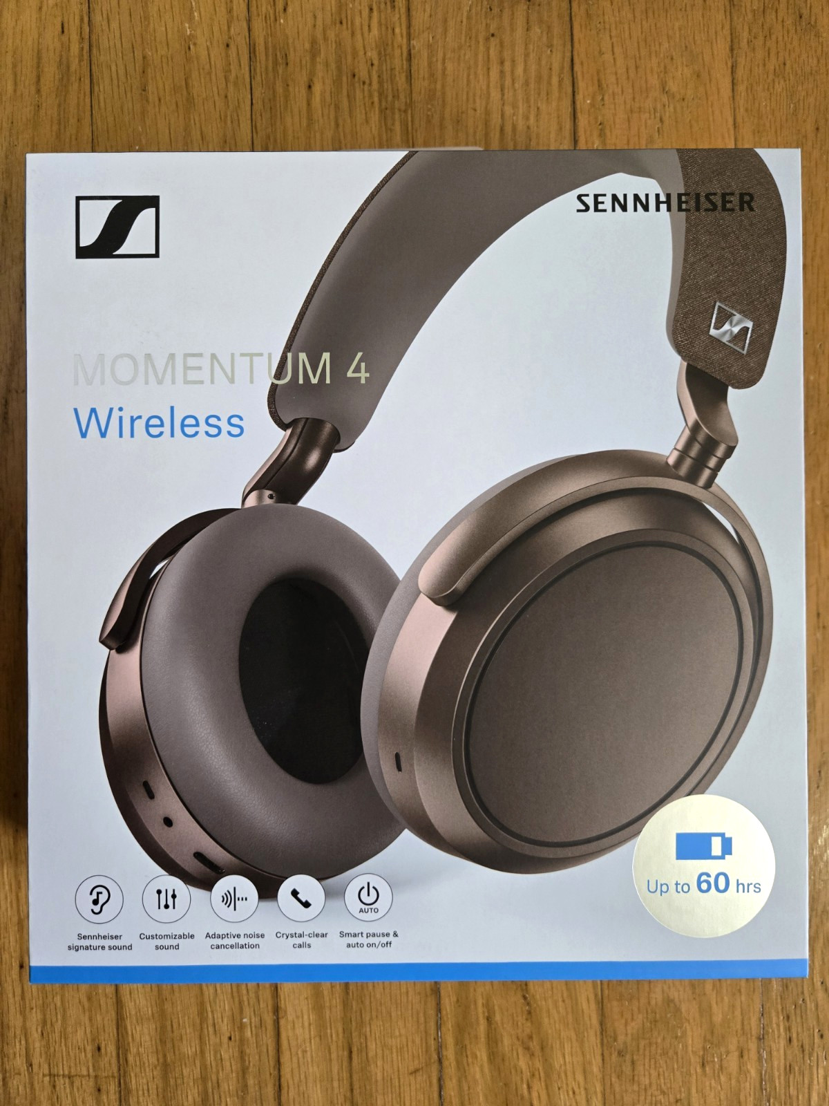 Sennheiser Momentum 4 Over The Ear Wireless Headphones – Brown