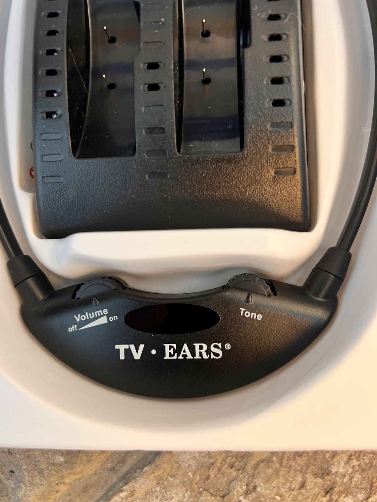 TV Ears Digital 5.0 TV Listening System Black Wireless Infrared Headset Neckband