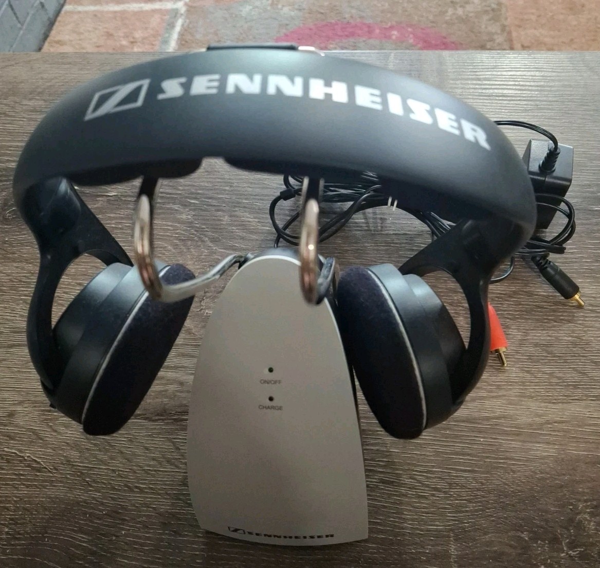 Sennheiser HDR120 Wireless Headphones TR120 Charging Dock & Power Supply Tested