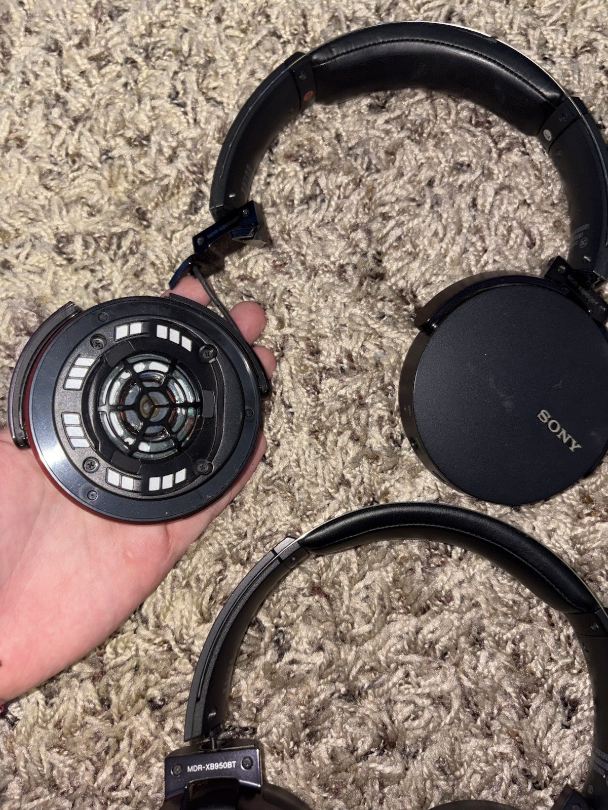 Sony Headphones Lot, XB950B1/T Over-Ear, For Parts & Repair Only