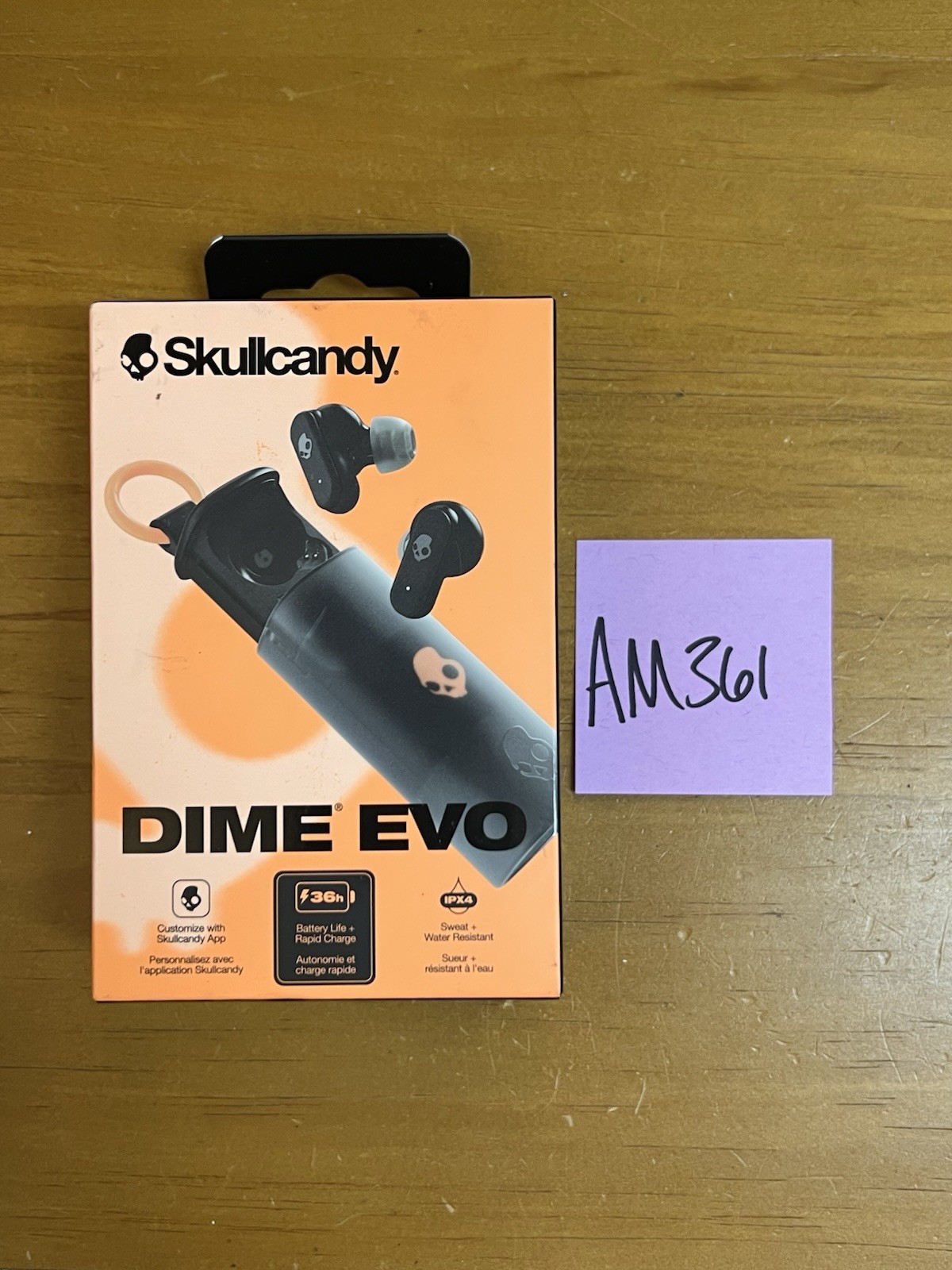 Skullcandy Dime Evo XT Wireless Headphones Earbuds Black
