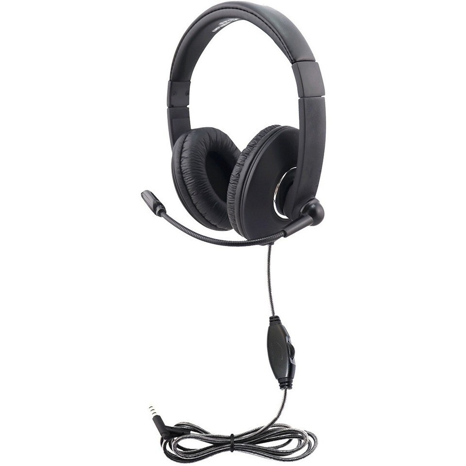 Hamilton Buhl Smart-Trek Mini Headset With In-Line Volume Control.. STM2BK.. NEW