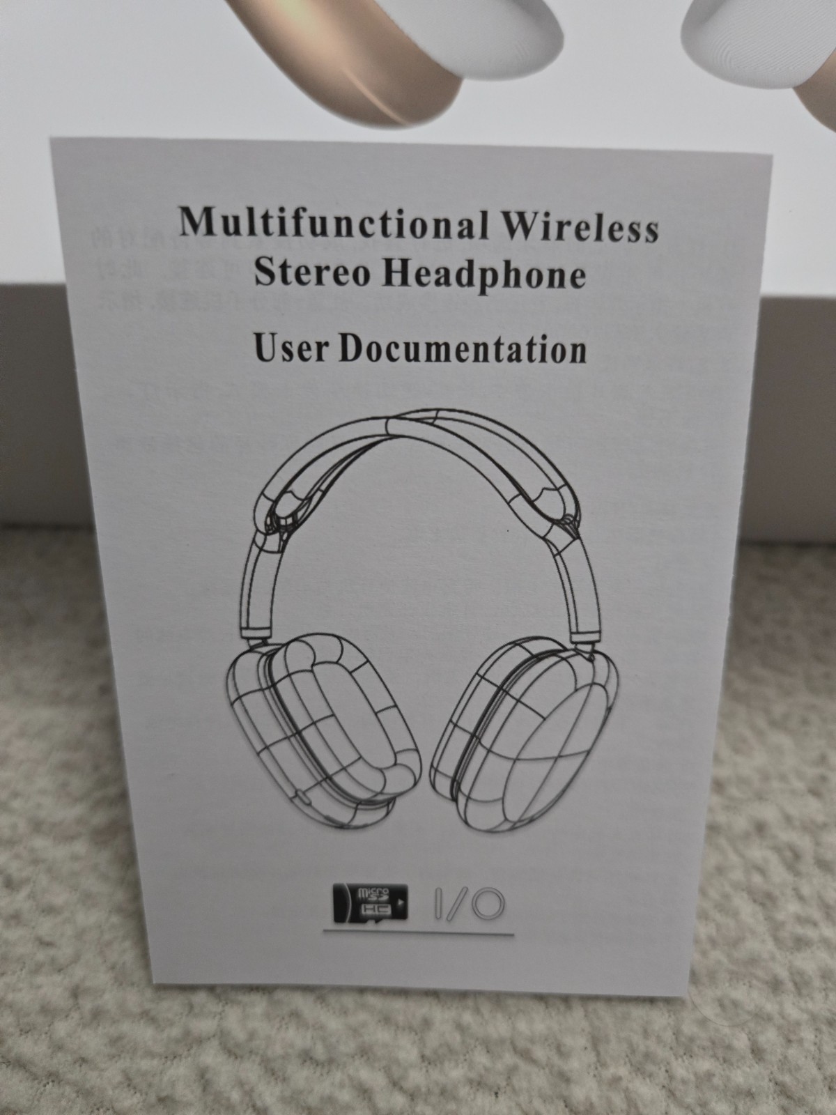 Unbranded Mxa Wireless Stereo Headphones – White/Gold – NEW