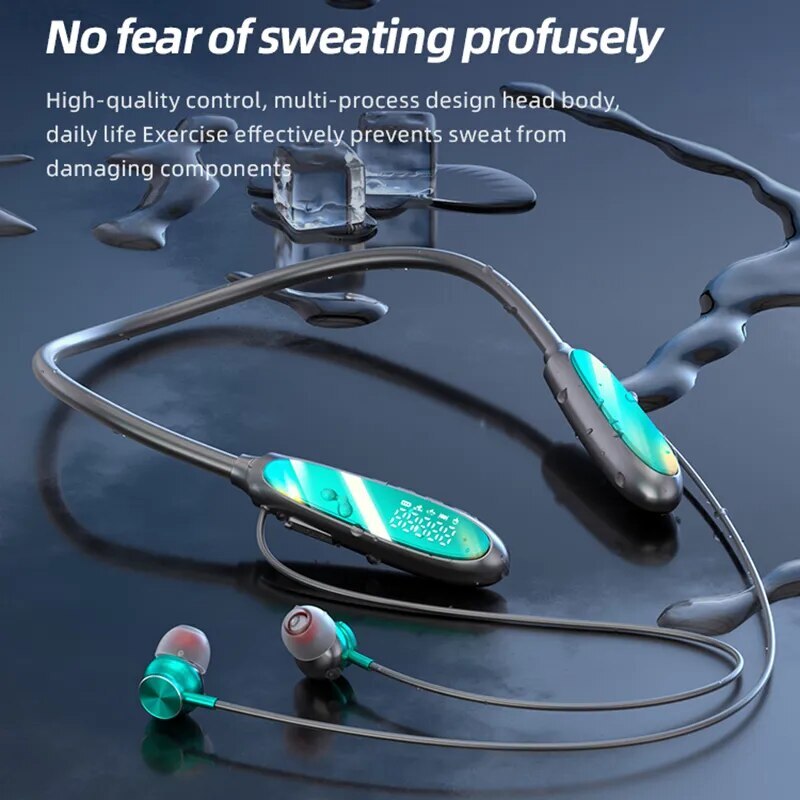 NEW 250Hour Playback Wireless Bluetooth Earphones Magnetic Sports Running