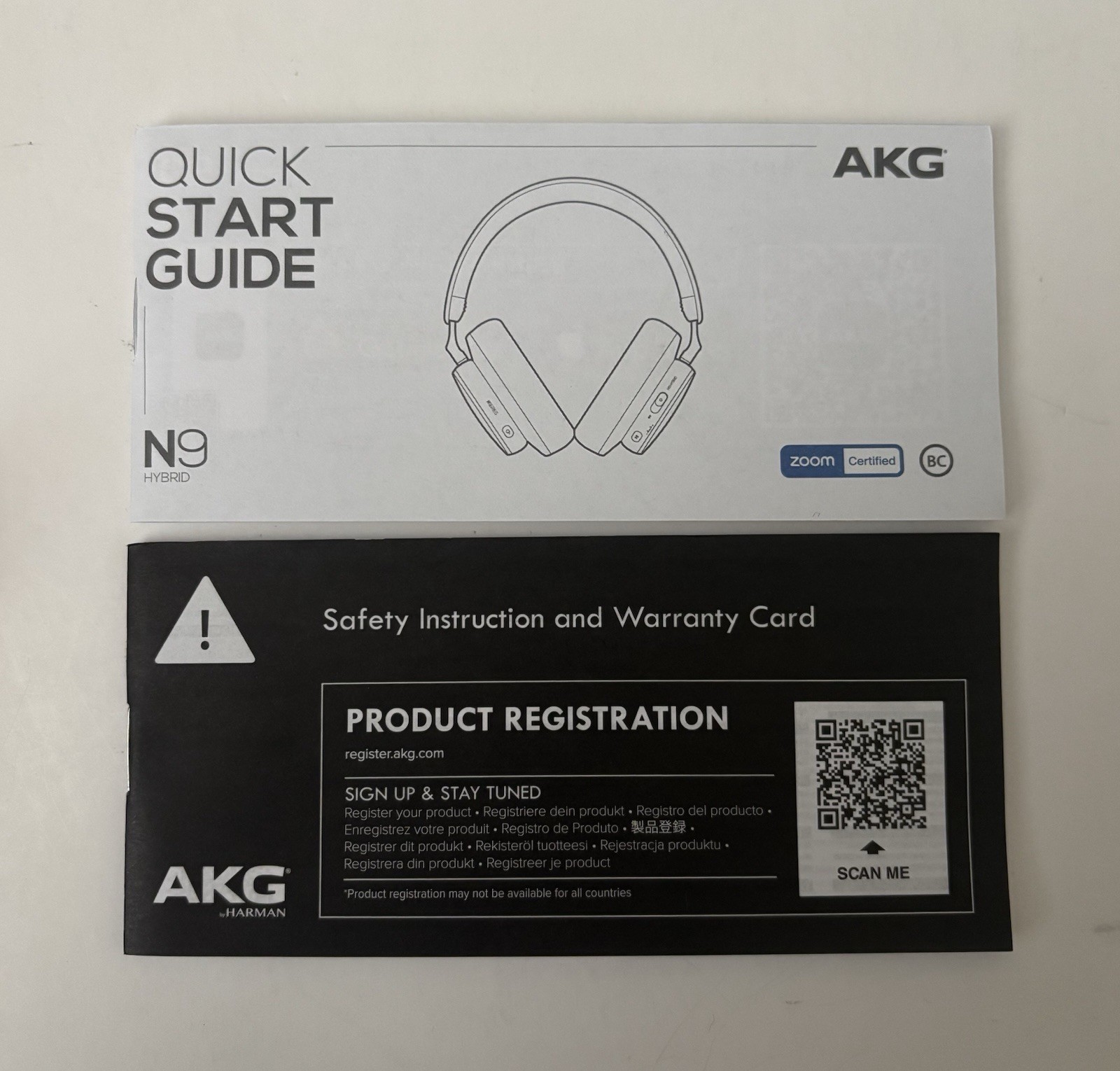 Harman AKG N9 Hybrid Wireless Headphones Black – Open Box