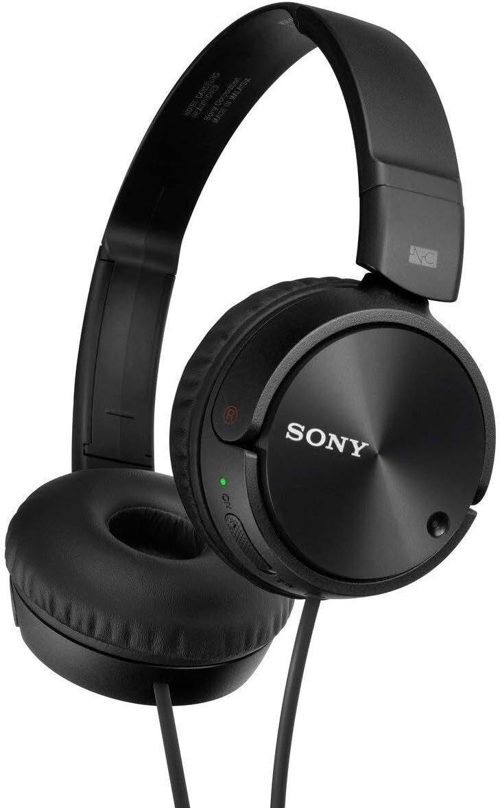 Sony MDRZX110NC Noise Cancelling Wired 80 Hours Battery Life Headphones Black