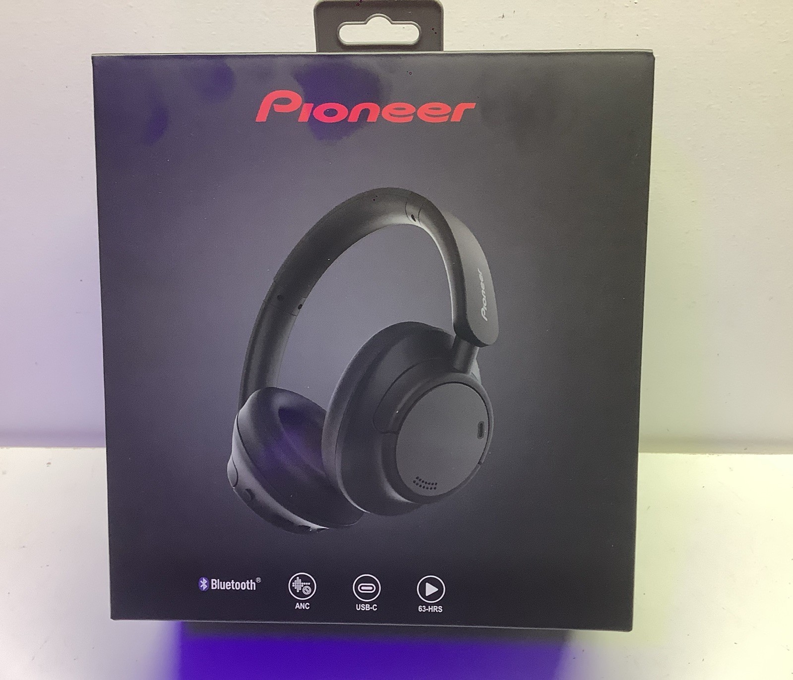 Pioneer A35-BK Bluetooth Headphones ANC USB-C Black Built-In Mic Over-Ear
