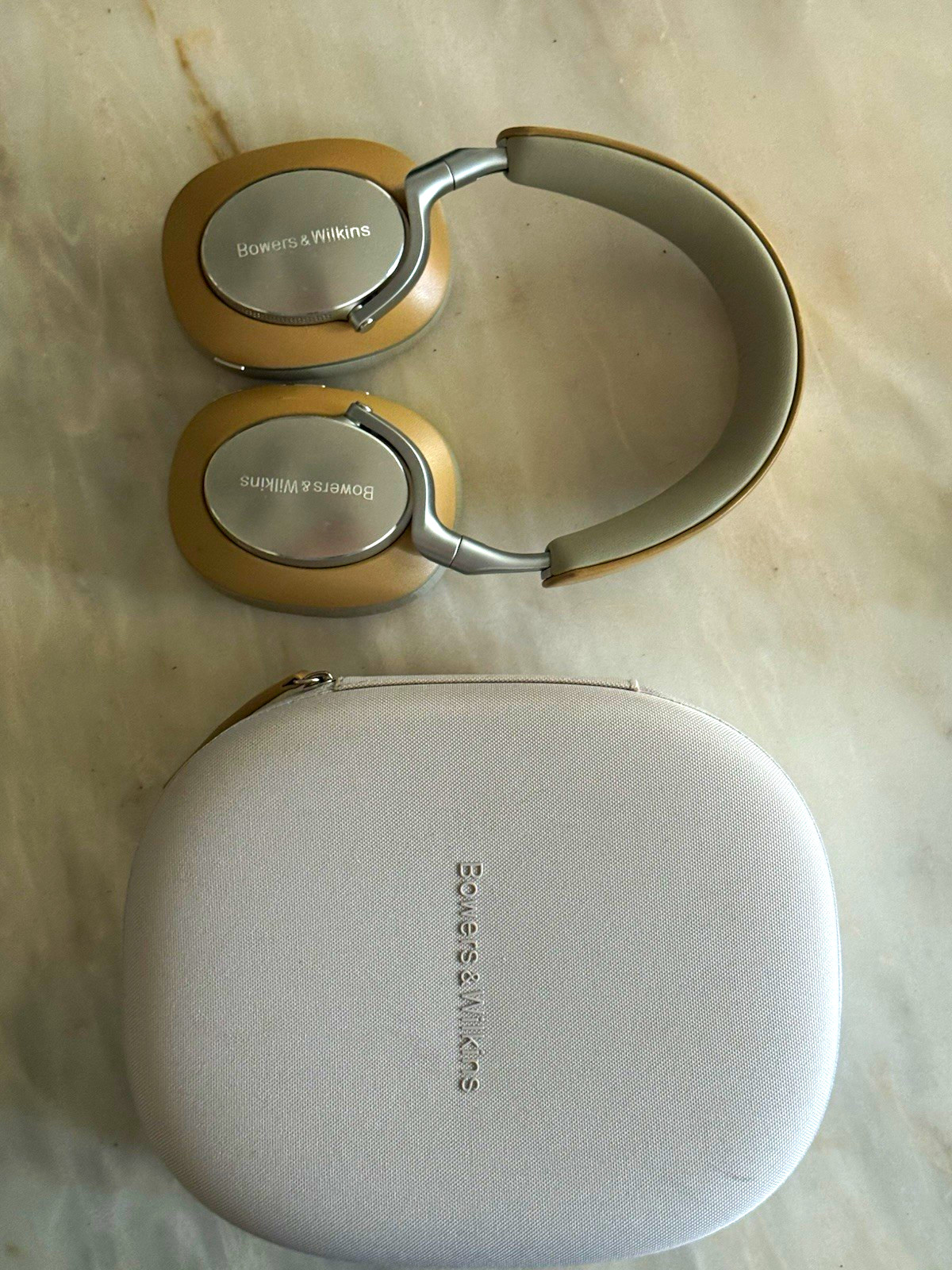Bowers & Wilkins Px8 Wireless Bluetooth Noise-Canceling Over-Ear Headphones Gold