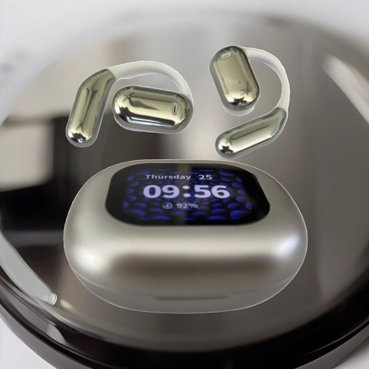 New TWS 80h SPORT Earbuds V5.4 WIRELESS WALLPAPER-LCD Touch Screen,IPX6