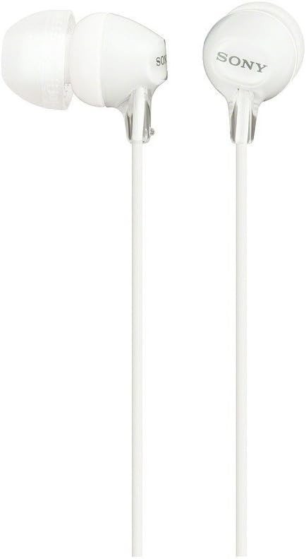 Sony MDREX15LP In-Ear Earphones Earbud Headphones No Mic 3.5 mm Wired – White