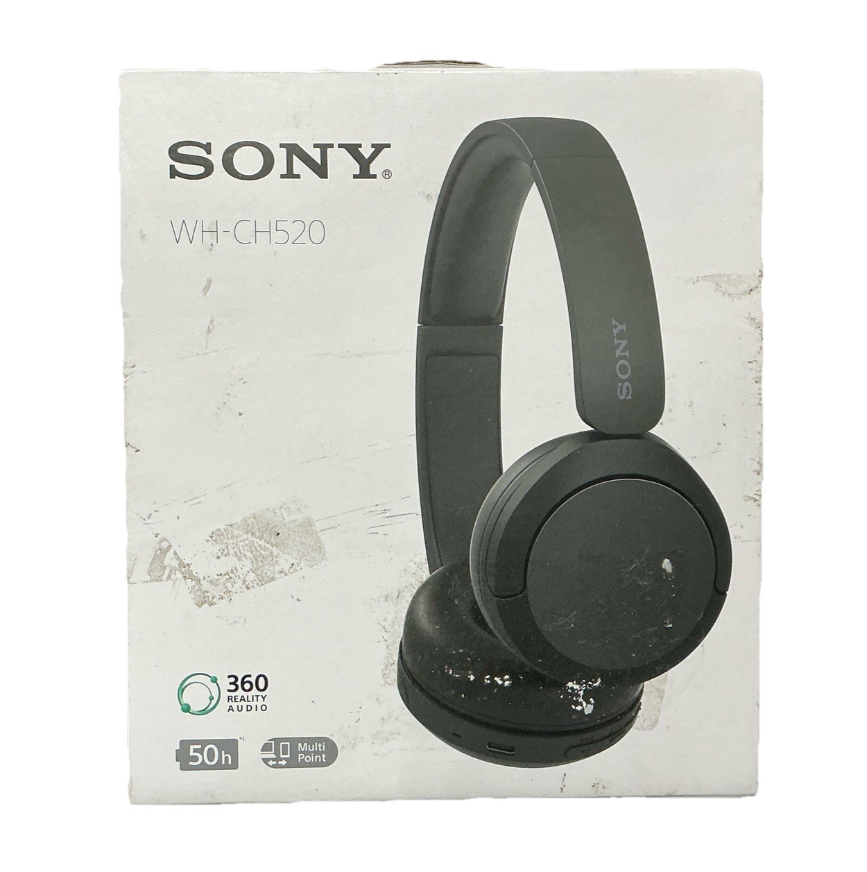 Sony WH-CH520 Wireless Over-Ear Headphones – Black With Cover