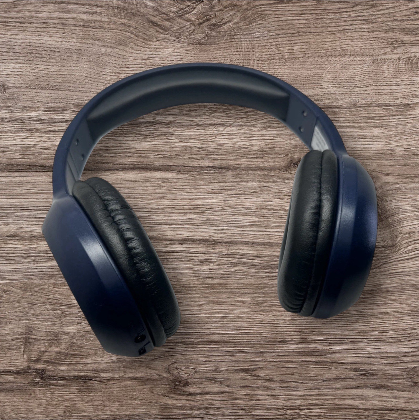 AIR MAESTRO Bluetooth Wireless Over-Ear Headphones Navy Blue w/ Mic & USB