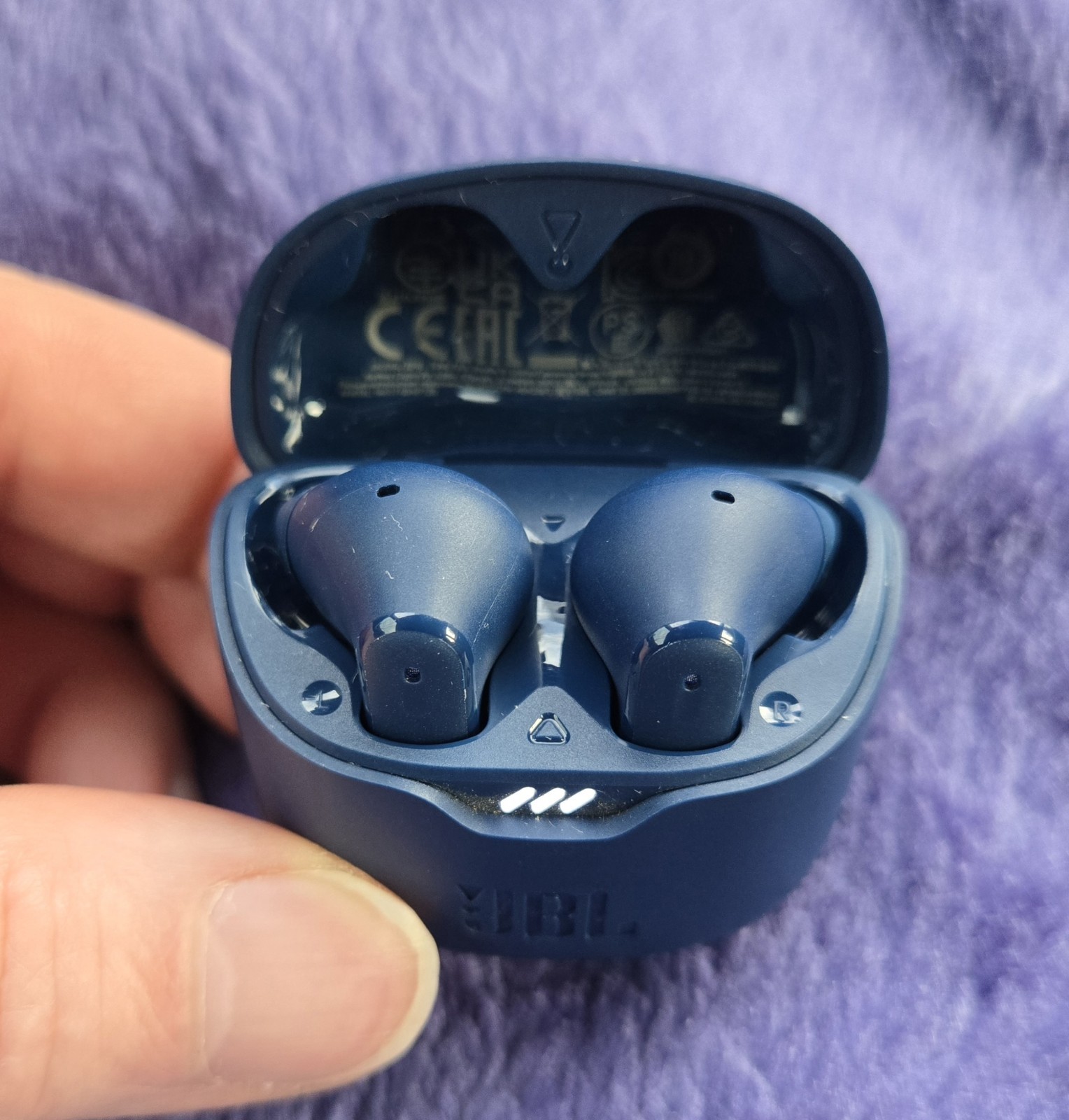 JBL Tune Flex Wireless Bluetooth Earbuds Used Blue #1