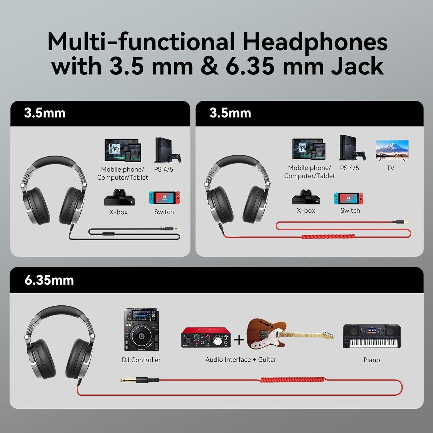 “Audifonos Profesionales Auriculares Para DJ Headphone Professional Cielo Azul U
