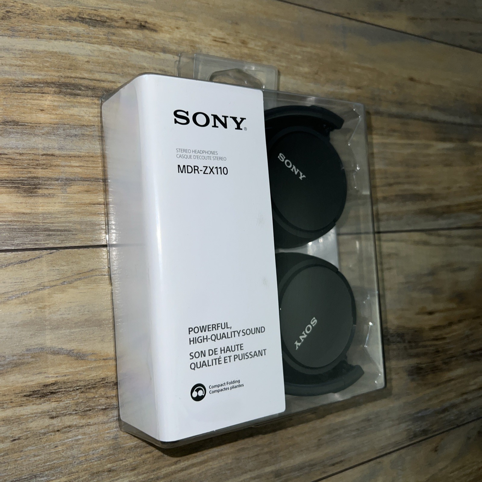 SONY MDR-ZX110 – Wired Over Ear – Quick Folding Style -BLACK(New)Sealed