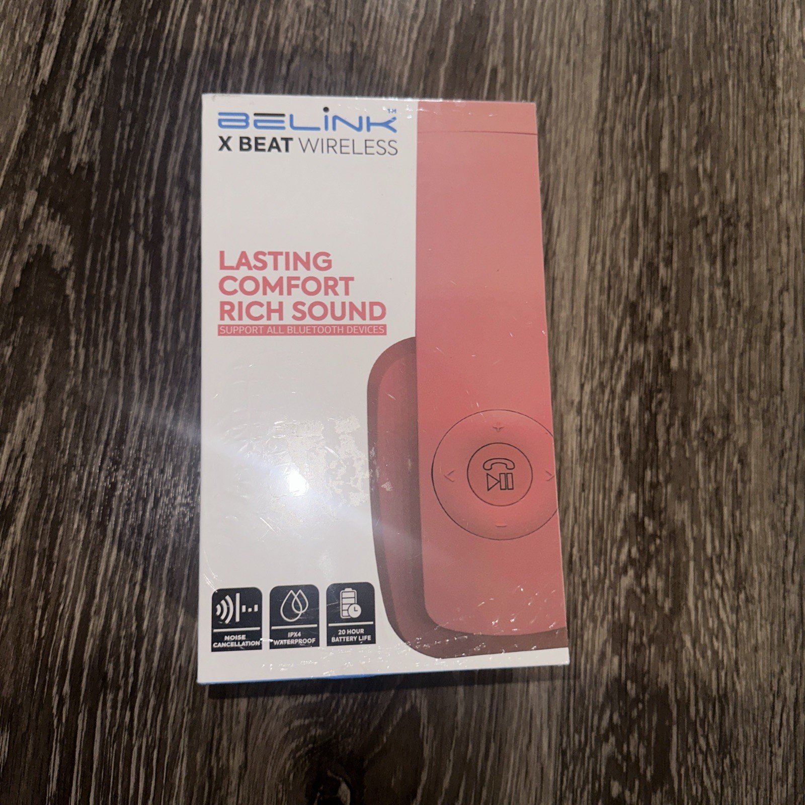 Brand New Belink X Beat Wireless Headphones Model 3.2 Bluetooth Rose Gold