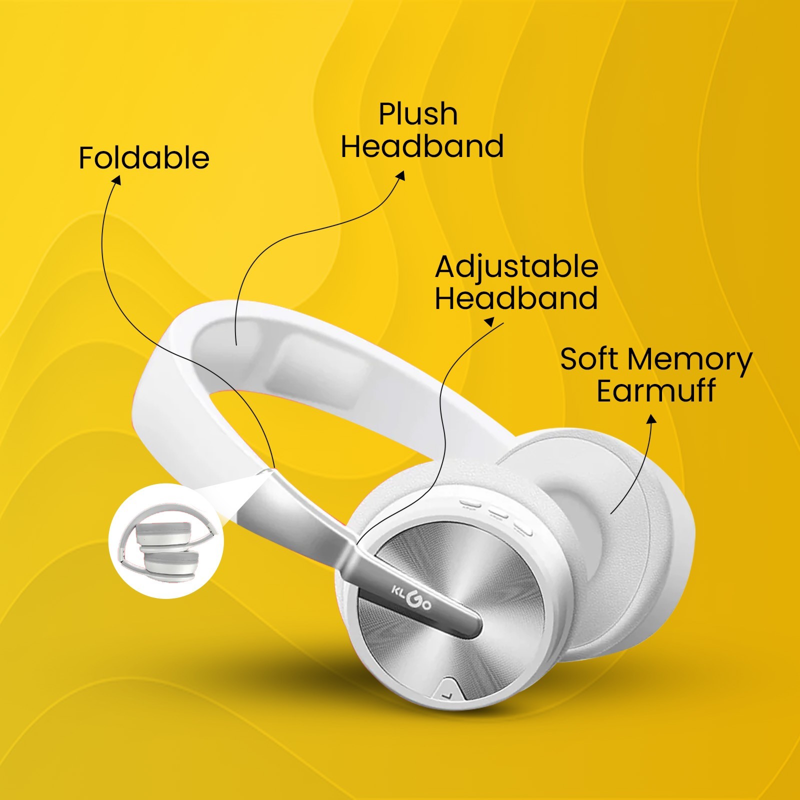 Bundle of 2– KLGO Earbuds + KLGO Over-Ear Headphones 10% Off Free Shipping