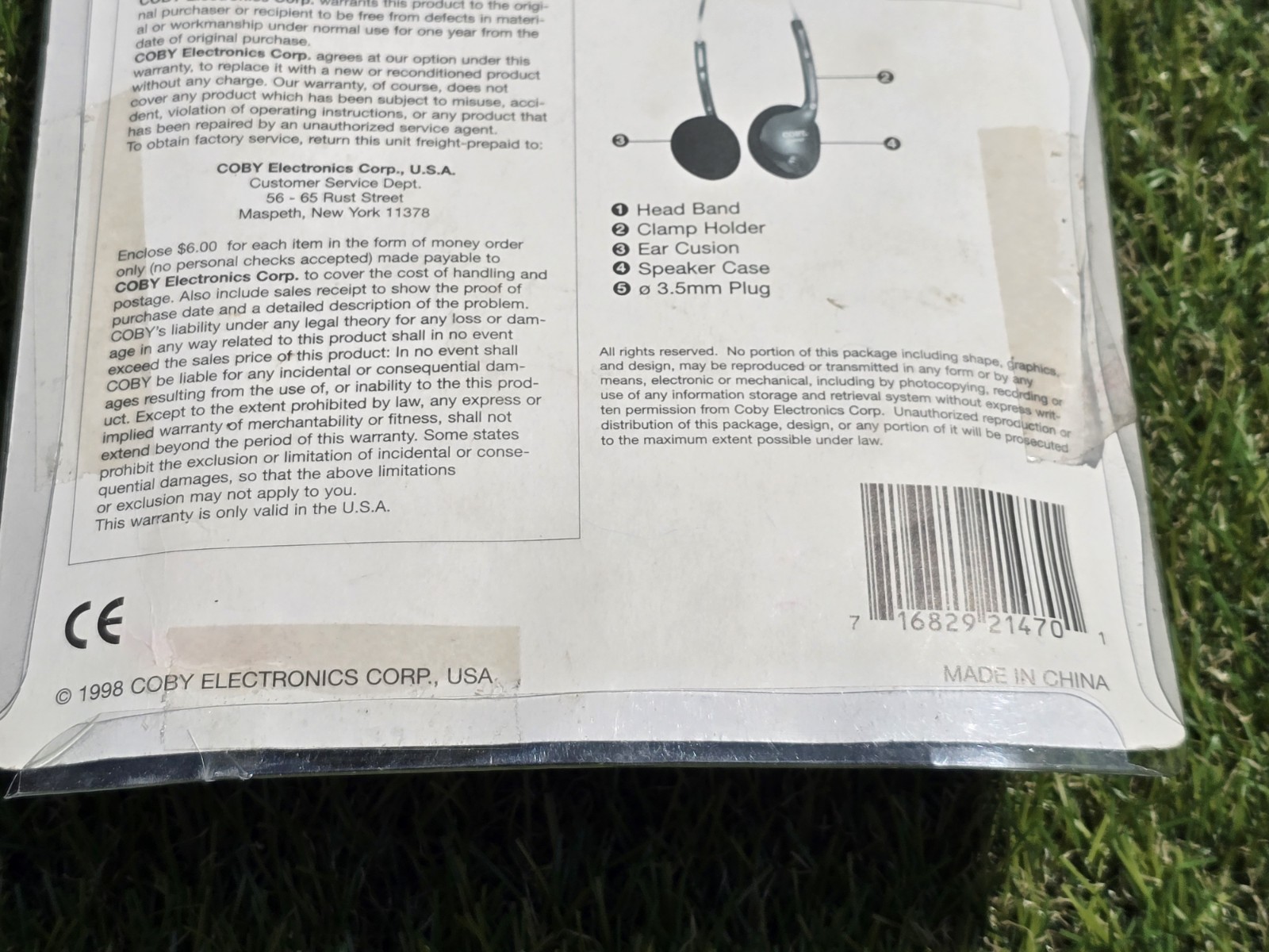 Coby Digital Hi-Fi CV-H47 Super Bass Headphone’s New Sealed *Foam May Be Bad*