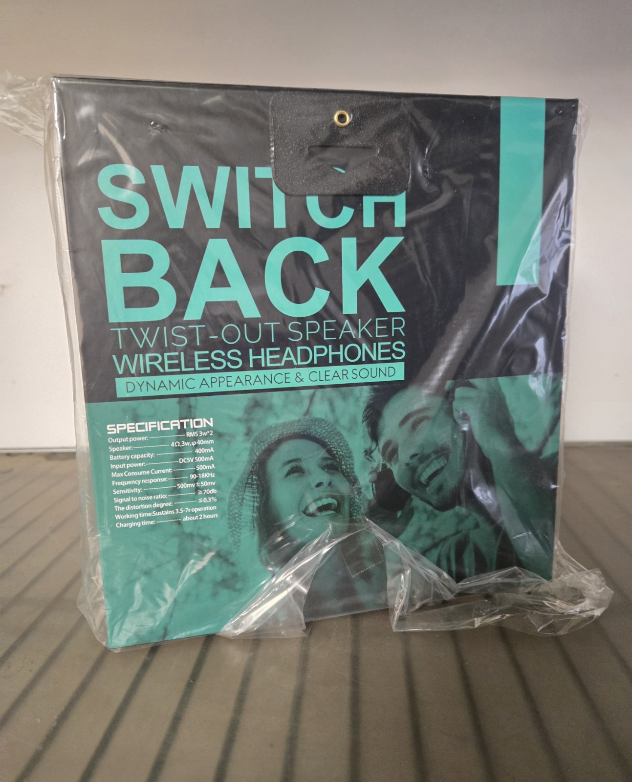 Switch Back Twist-Out Speaker Wireless Headphones White