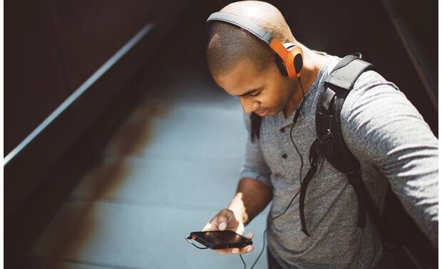 KEF M400 Over-Ear Hi-Fi Headphones – Sunset Orange FREE Priority Ship