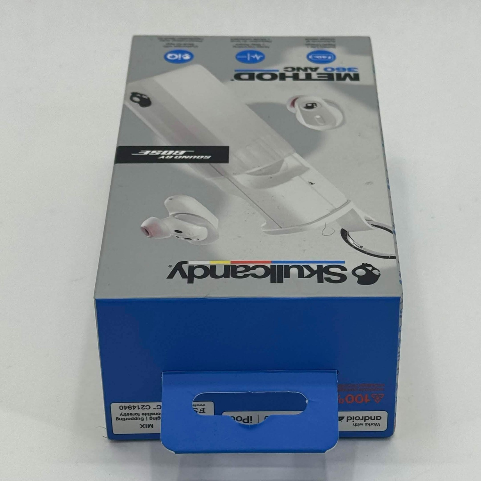 New Skullcandy Method 360 ANC Noise Cancelling Wireless Earbuds Bone S2MTW-T001