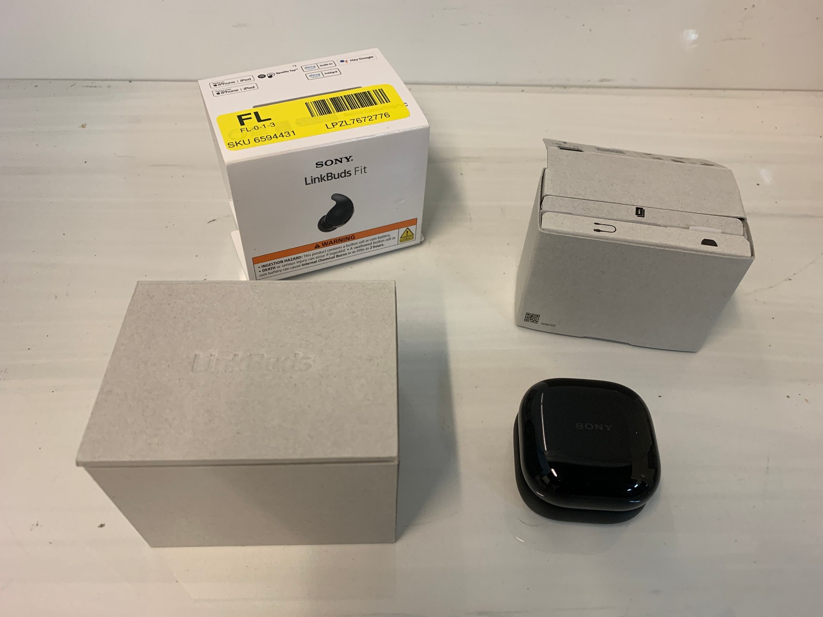 Sony LinkBuds Fit WF-LS910N True Wireless Noise Canceling Earbuds – Black