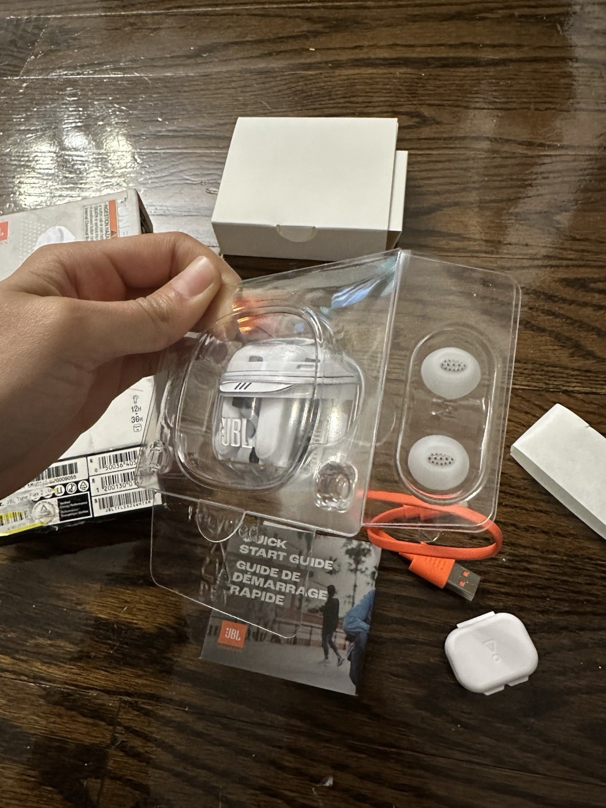 New Open Box JBL Tune Flex 2 Ghost Edition Wireless Noise Cancelling Earbuds