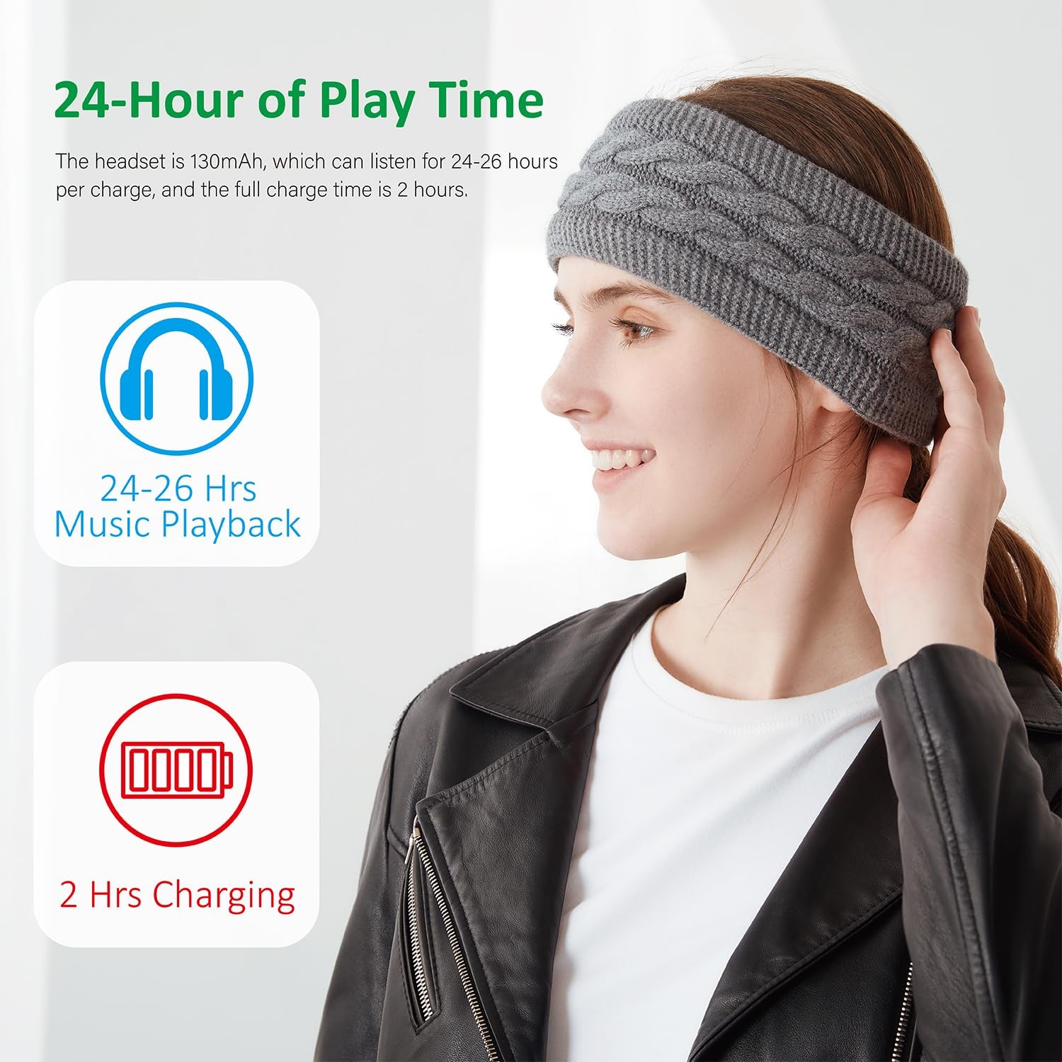 Bluetooth Headband, Bluetooth 5.2 Sleeping Headphone,30 Hours Play Time,HD St…