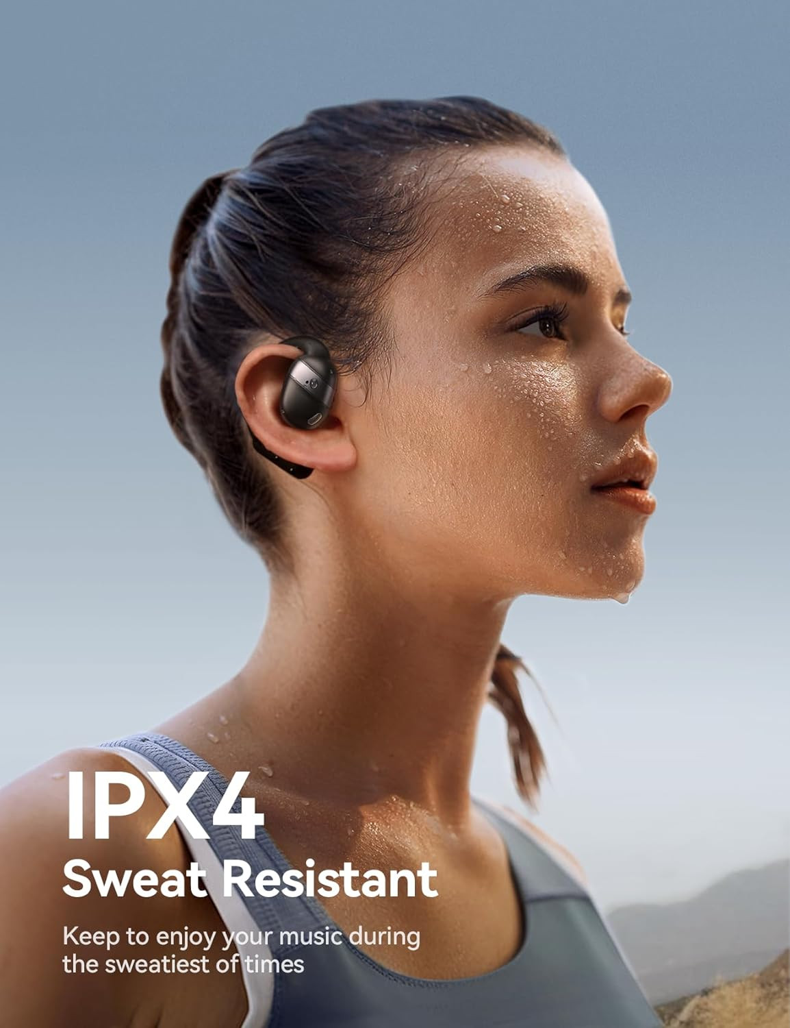 Open Ear Headphones Earbuds Wireless, 5.4 Bluetooth Ear Buds with Digital Displa