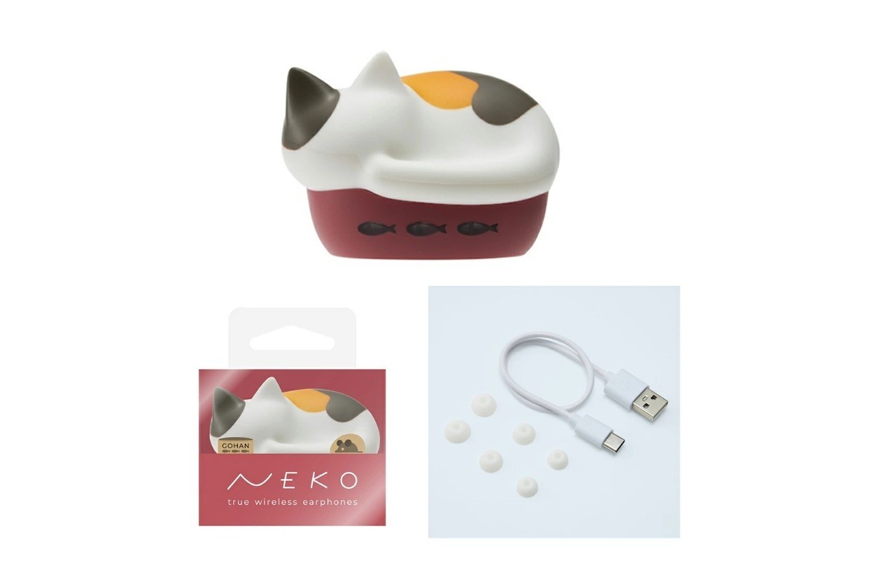 radius wireless earphones NEKO Bluetooth Microphone HP-C28BTM Cat