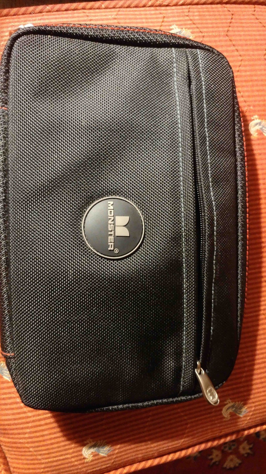 Pre-Owned Monster Brand Travel Case. Stylish. Black.