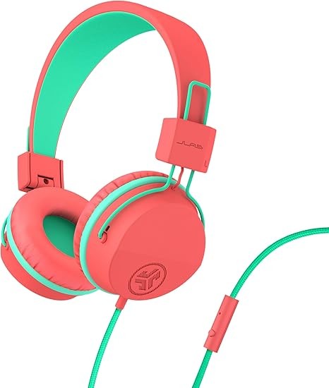 JLab JBuddies Studio Wired Kids Headphones On-Ear, Volume Limiter, School/Travel