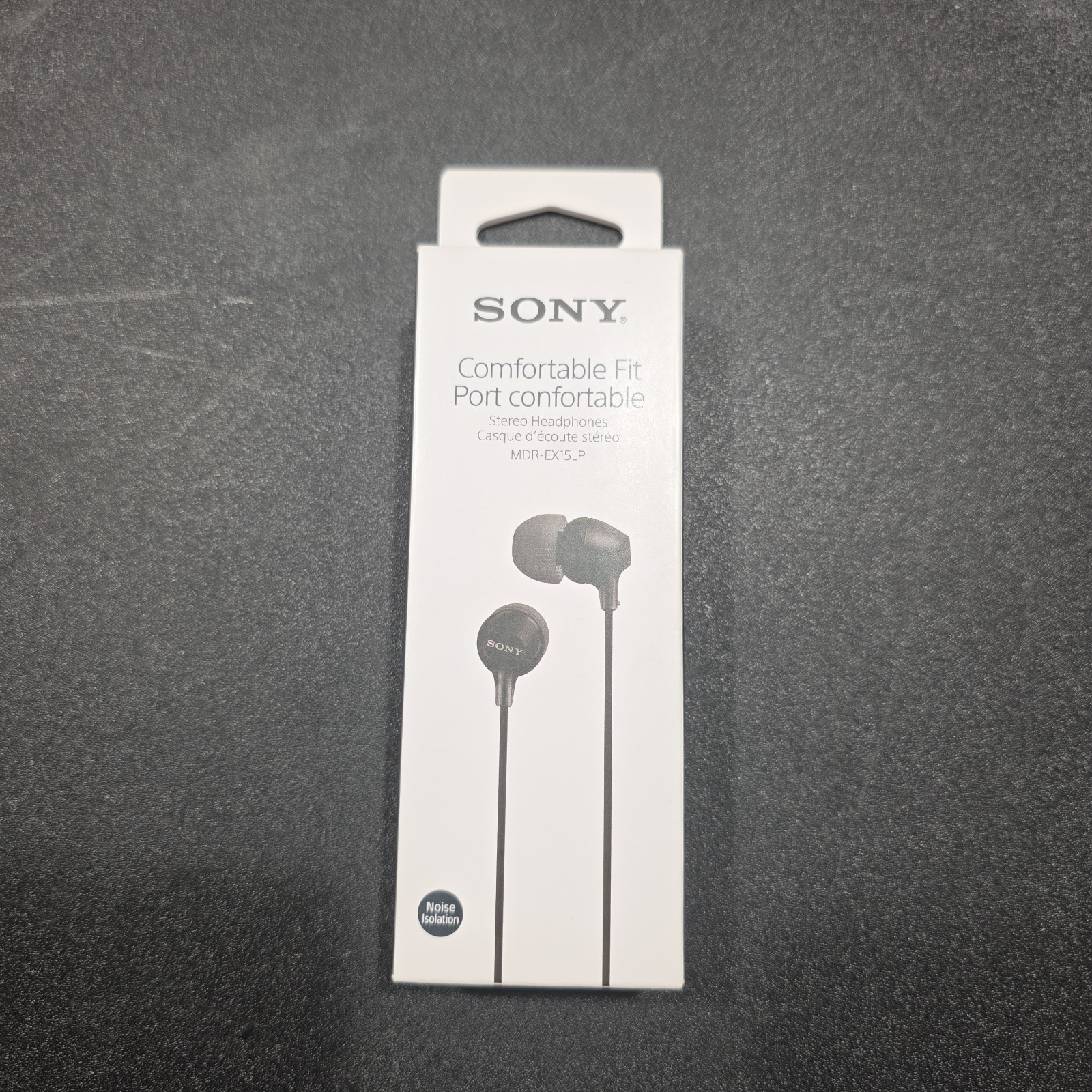 Sony MDREX15LP In-Ear Earbud Stereo Headphones – Black L Shaped Plug Brand New