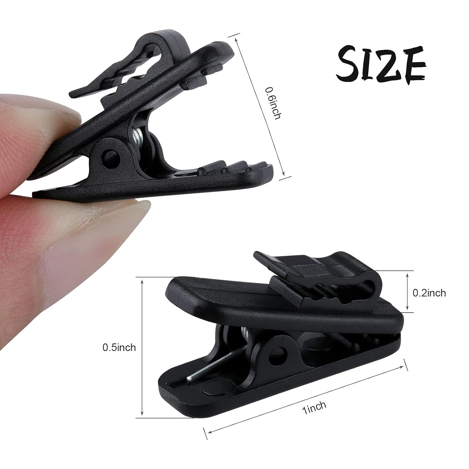 20 Earphone Wire Clips Headphone Wire Clothing Clips for Fixing Headphone Wire