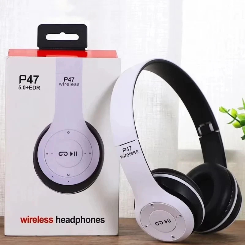Wireless Headphones Bluetooth Noise Cancelling Stereo Earphones Over Ear Headset