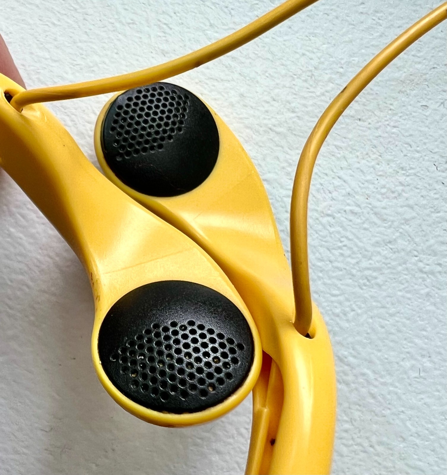 Sony MDR-W014 Yellow Wired 3.5mm Stereo Neckband Headphones Tested Working