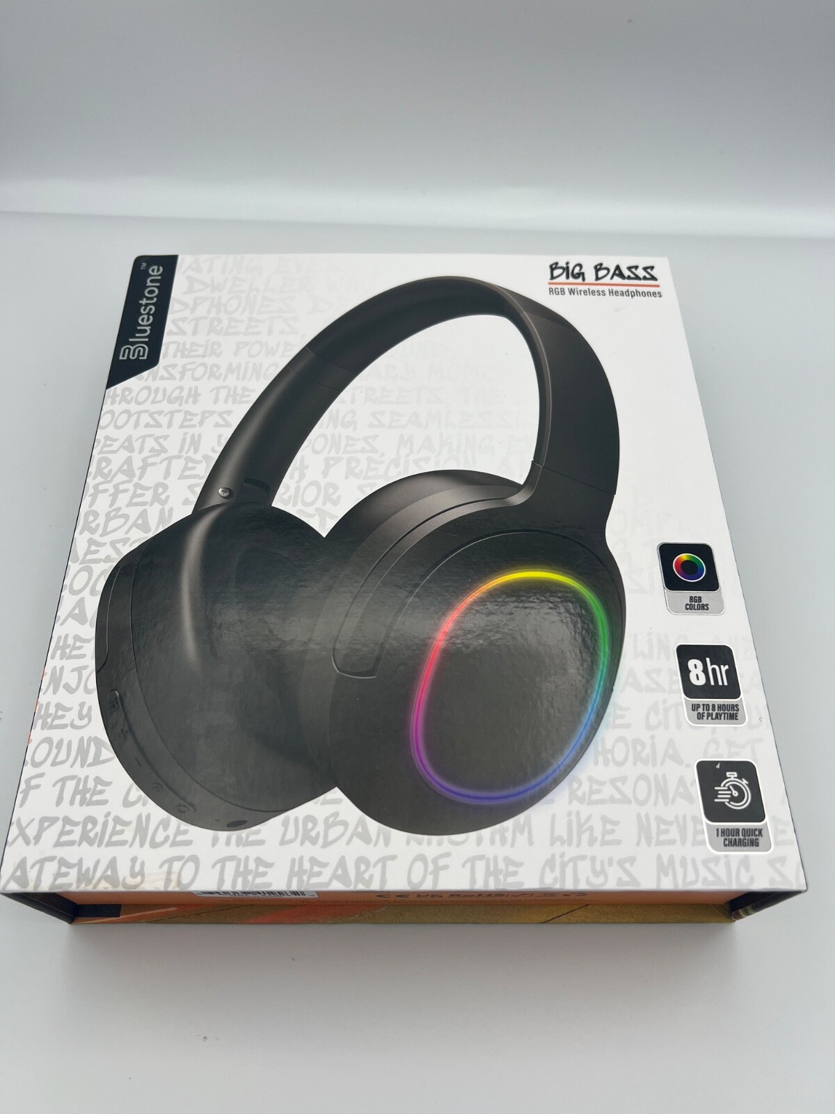 Bluestone BIG BASS MODEL HB4-BK Bluetooth Wireless Stereo Headphone LED LIGHTS