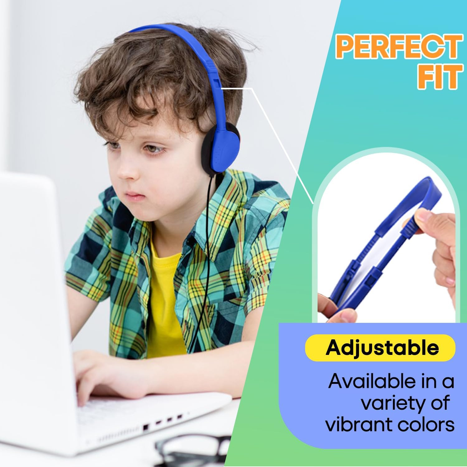 Bulk 100 Pack Headphones for Classroom – Durable Wired Earphones for All Ages