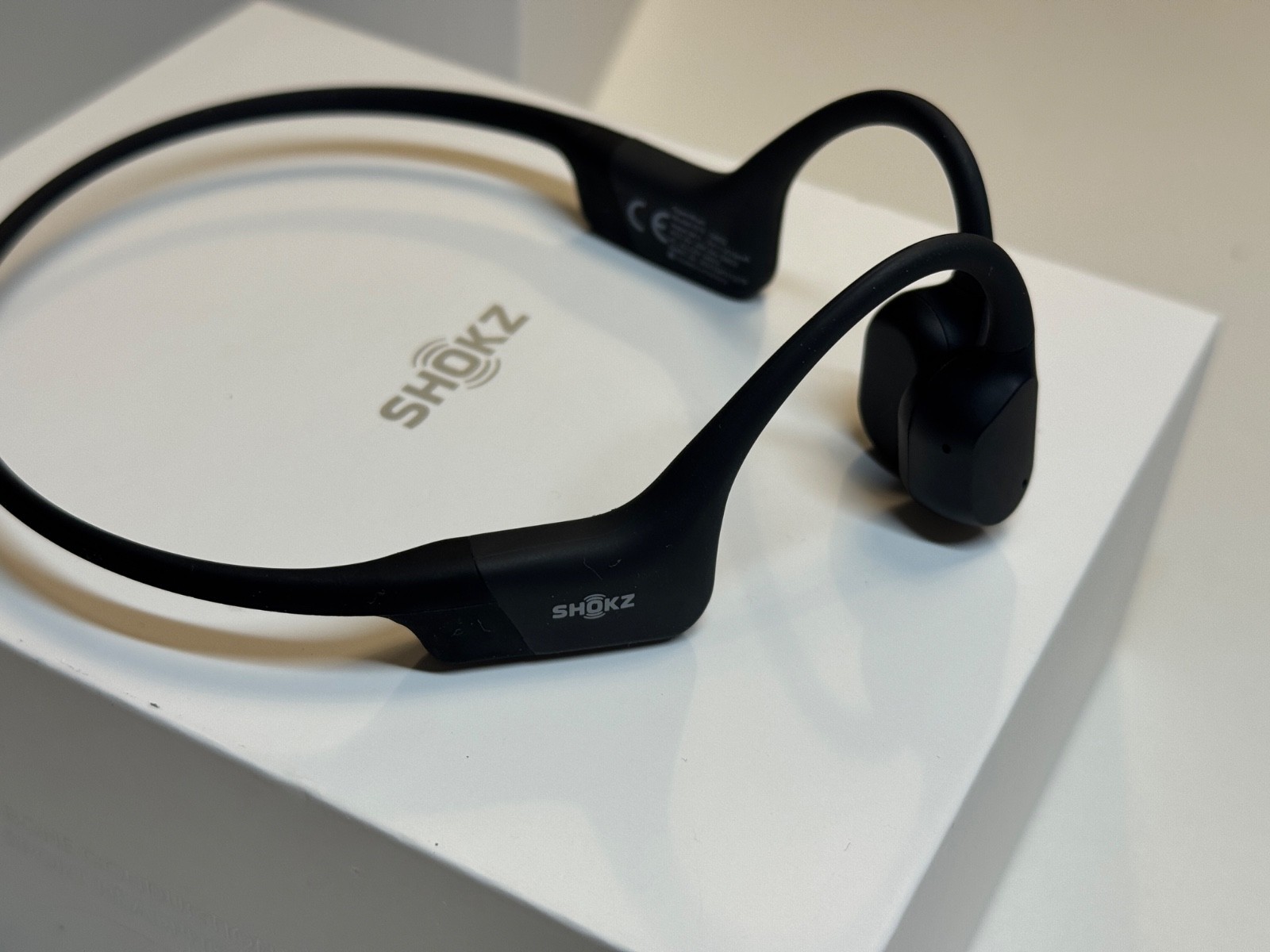Shokz OpenRun Standard Size Bone Conduction Headphones Black S803BK