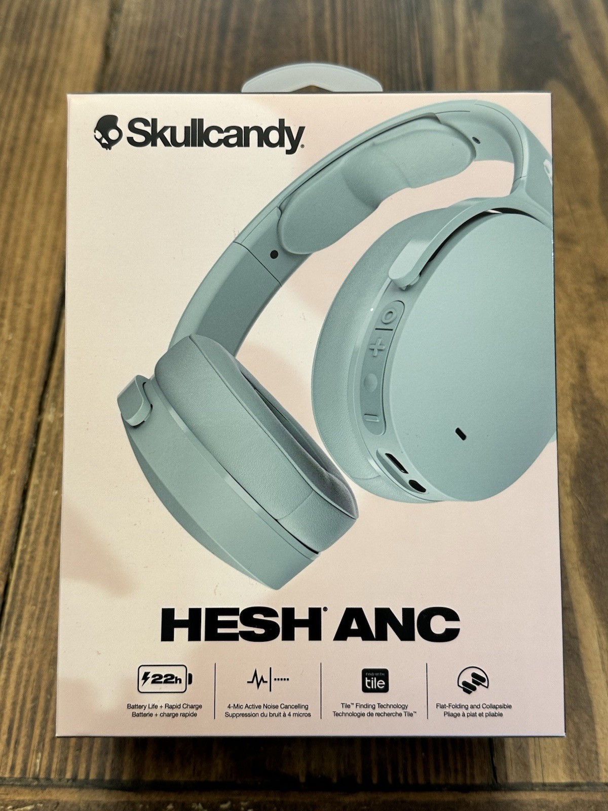 Skullcandy Hesh ANC Wireless Over-Ear Bluetooth Headphones In Preppy Sage