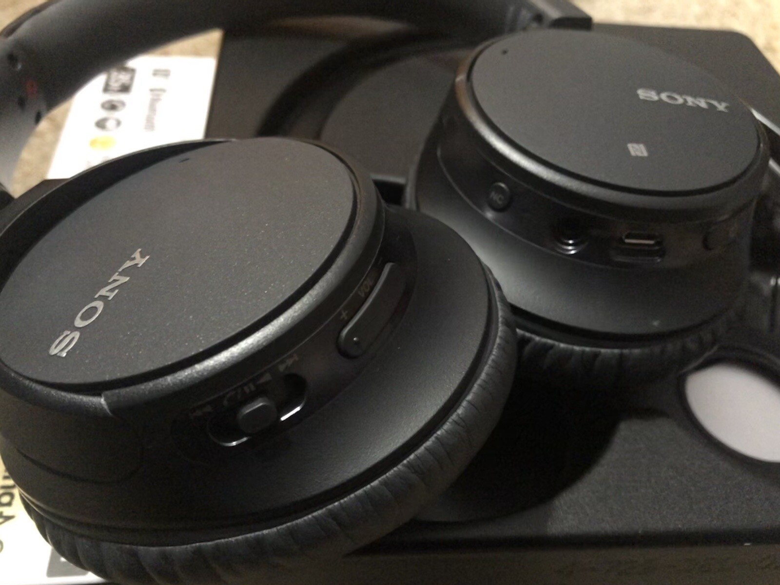 Sony WH-CH700N Wireless Bluetooth Noise Cancelling Over-Ear Headset In Black