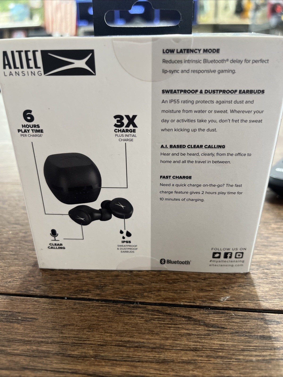 Altec Lansing NanoBuds 3.0 – Wireless Bluetooth Earbuds with Charging Case