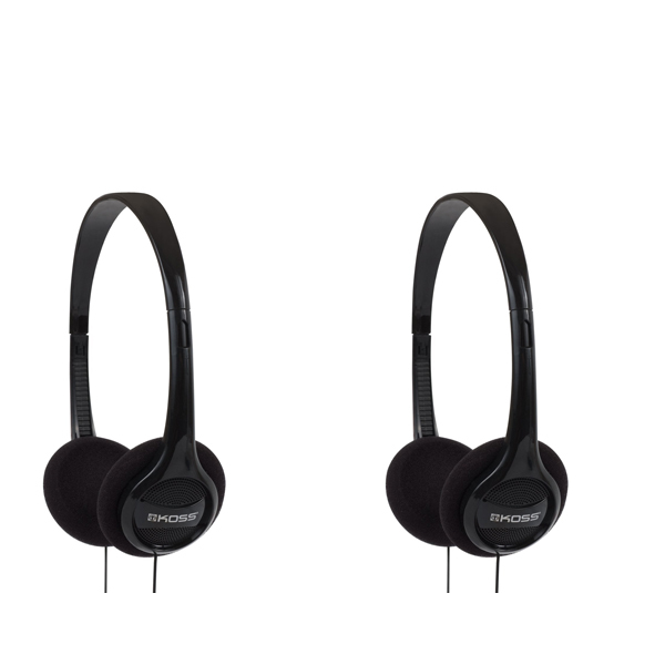 2 x Koss KPH7 Lightweight Portable On Ear Headphones