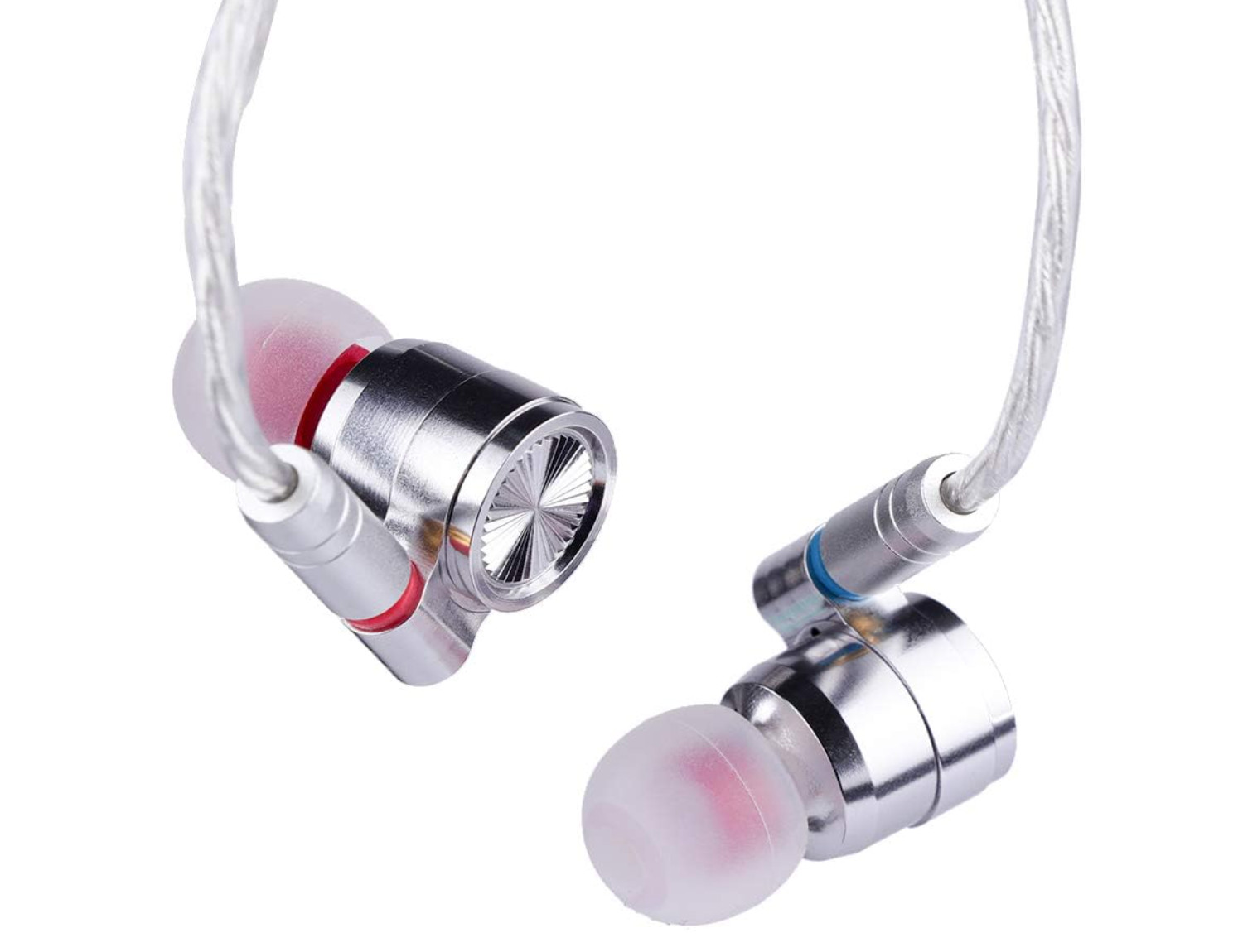 Linsoul Tin HiFi T4 In Ear Monitor Earphones MMCX Silver Cable Open Box