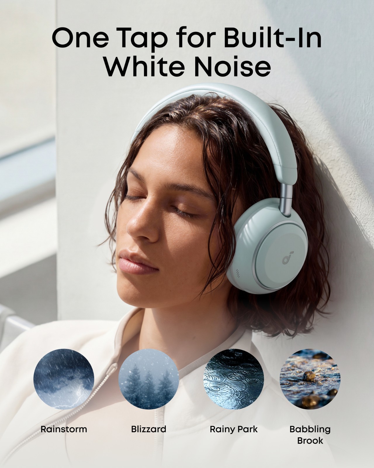 soundcore Space 2 by Anker, Active Noise Cancelling Headphones Comfortable Fit