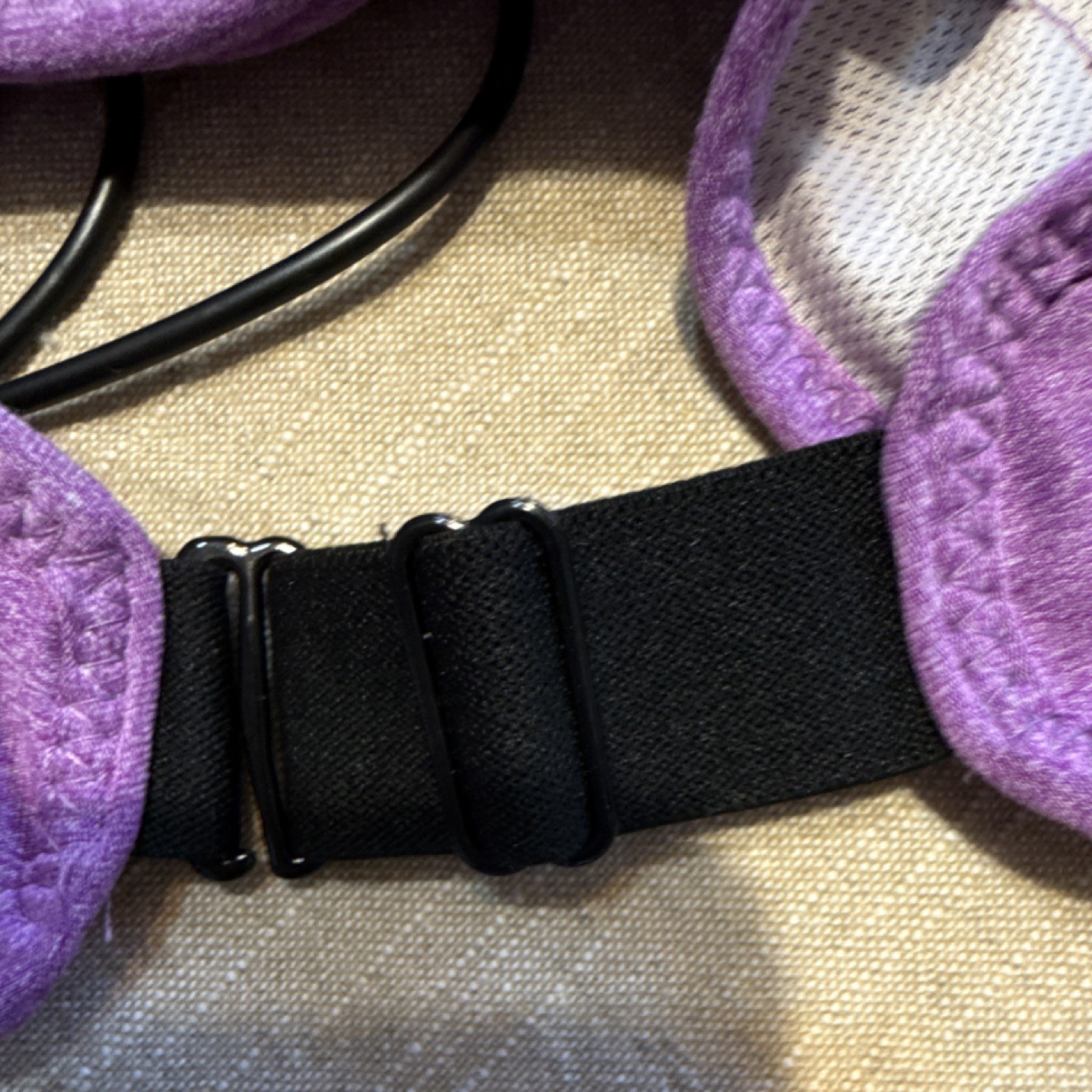 VOEROU Bluetooth Sleep Headphones Adjustable Headband Purple Wireless