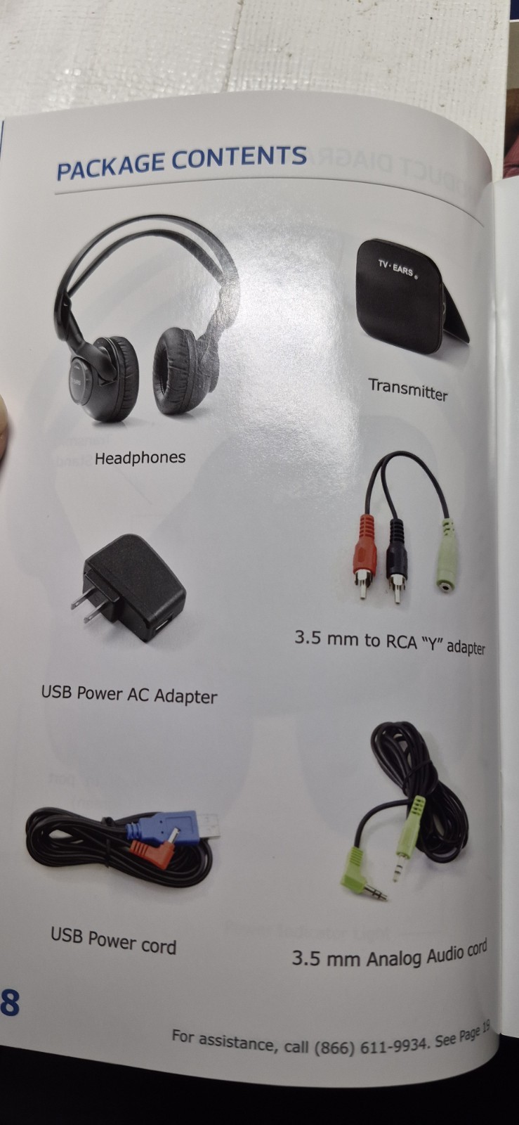 New – Open Box – tv ears 5.0 wireless headset Over Ear headphones