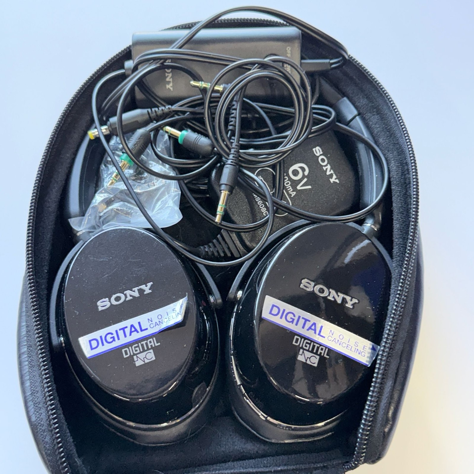 Sony MDR-NC500D Digital Noise Canceling Headphones with AC Adapter and Case