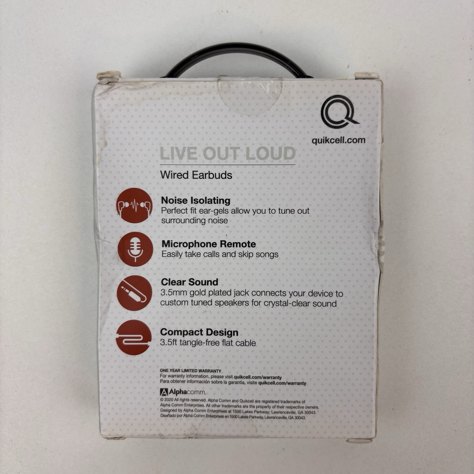 Quikcell QMIX 100 Wired Earbuds Noise Isolating In Ear Headphones With 3.5mm