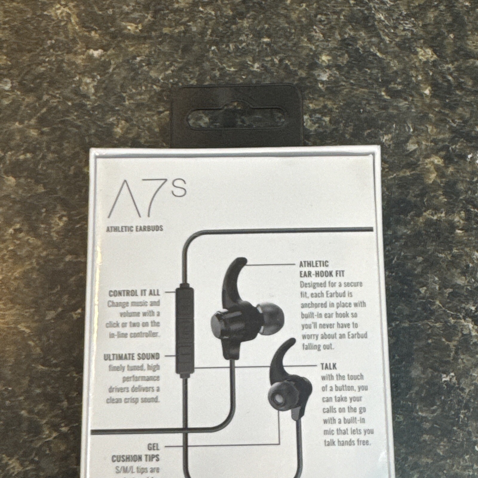 Airbuds A7s Athletic Earbuds Brand New Sealed Great For Workouts Ear Hook